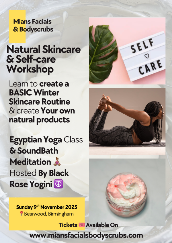 Mians Natural Skincare & Self-Care Workshop | 9 November 2025