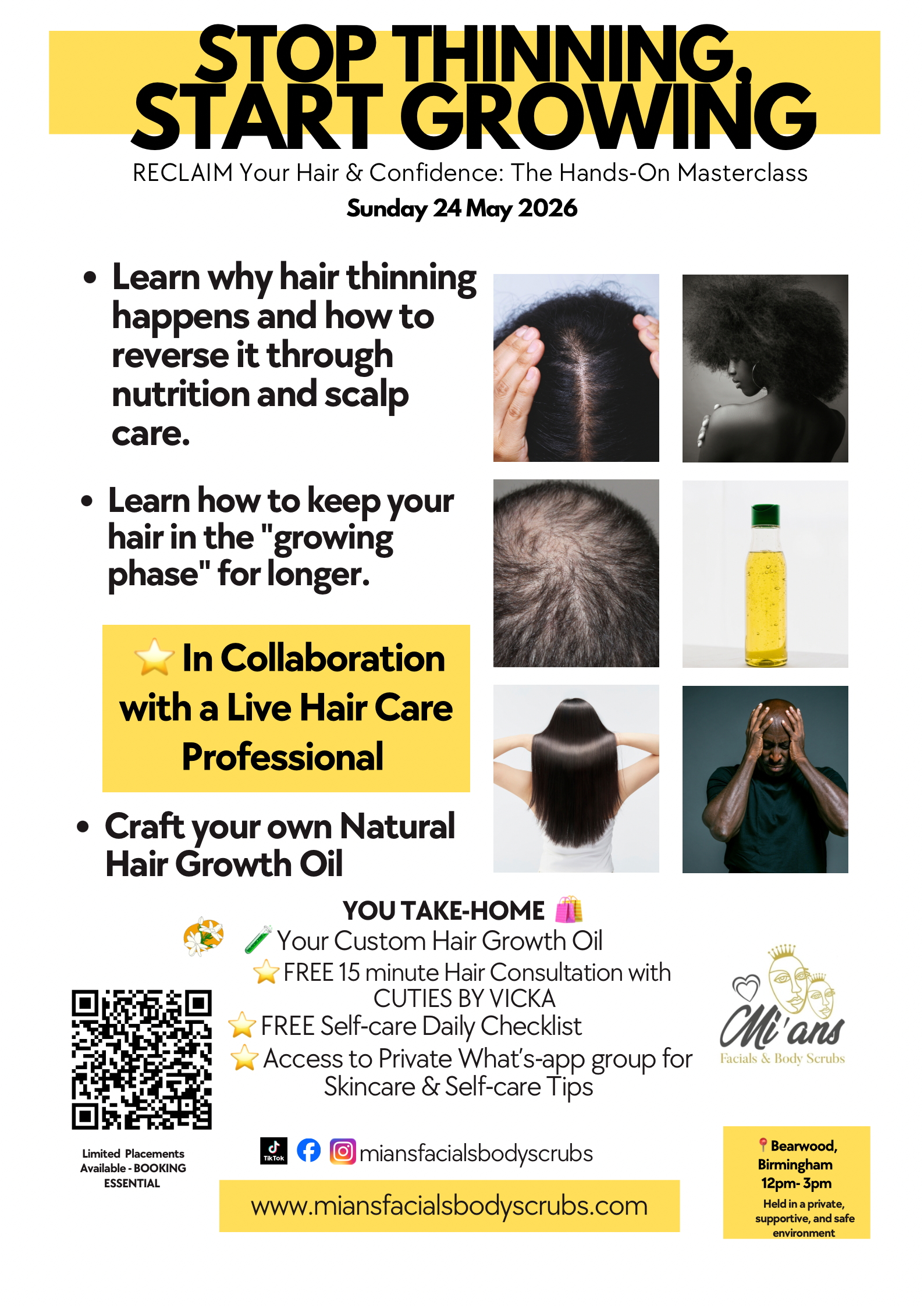 Hair Growth & Scalp Health Masterclass | 24 MAY 2026